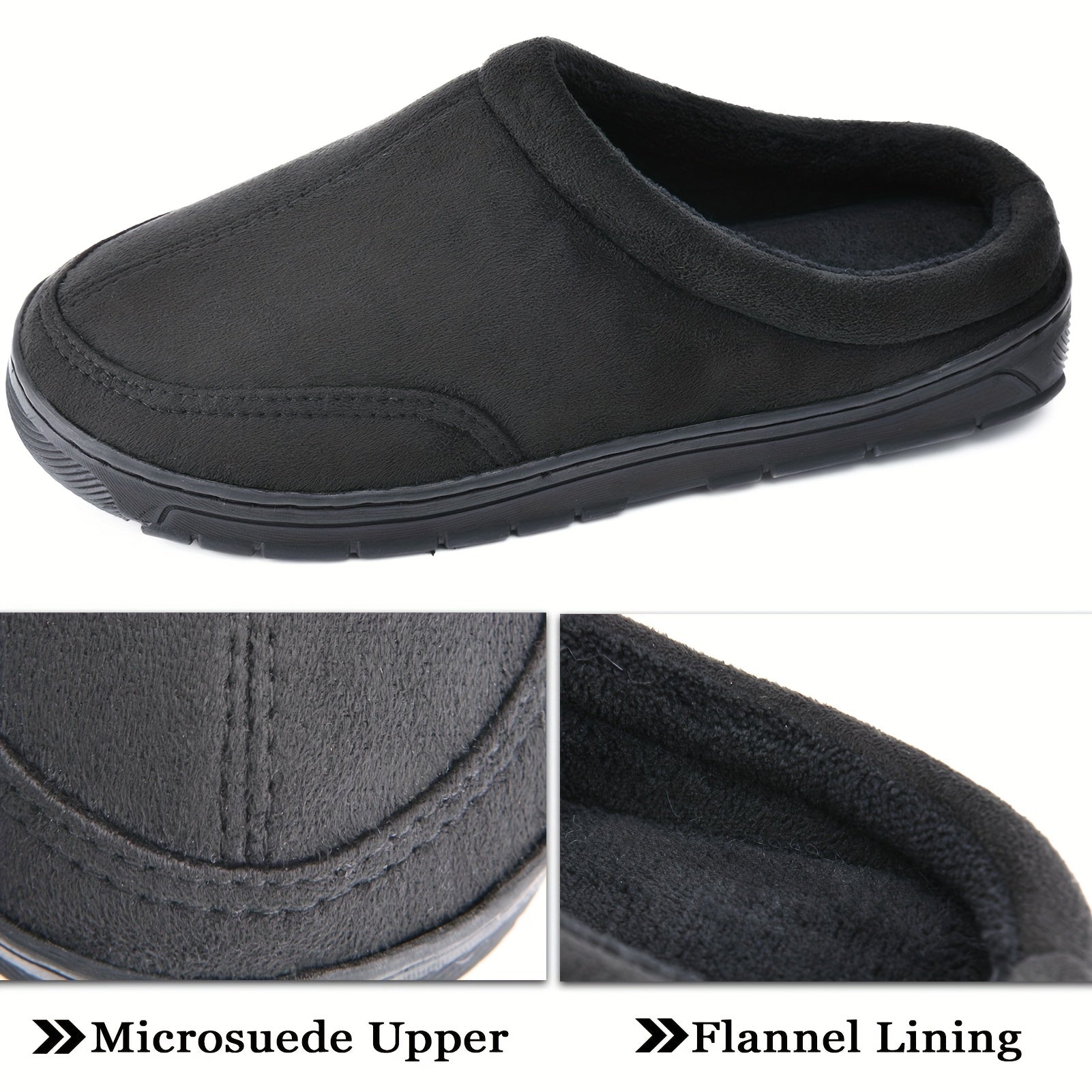 Men's Foam Slip On Warm Household Slippers - Assorted Colors