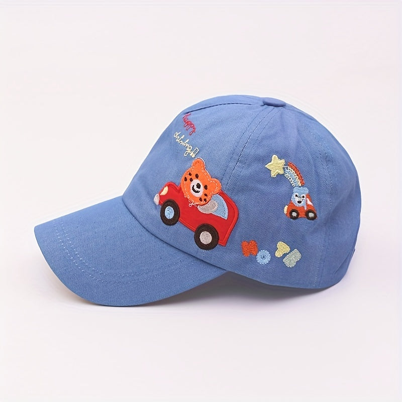 Bear Kids Baseball Cap Rainbow Baby Sun Hat