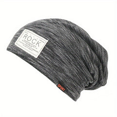 Casual Slouchy Baggy Beanie Hat Patch Elastic Warm Skull Cap