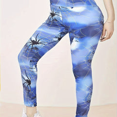 Sports Leggings Women's Plus Piping High Rise Leggings