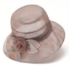 Breathable Flower Bucket Hat Lightweight Summer Basin Hat