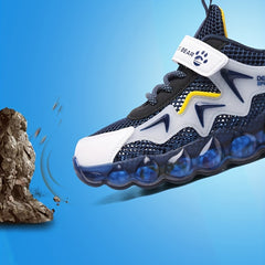 Kids Mesh Sneaker Hook and Loop Shoes