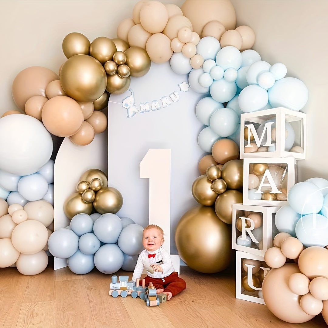 68pcs Golden Balloons Garland Arch Kit 12-72 cm Sizes