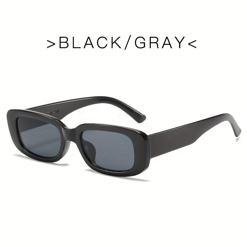 Small Frame Rectangular Sunglasses Women Sunshade Eyeglasses