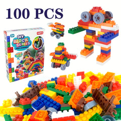 100pcs Building Block Set Random Colors DIY Gift Halloween Thanksgiving