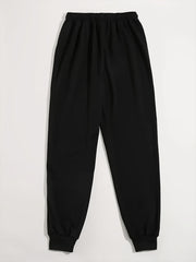 Elephant Pattern Joggers Men's Casual Stretch Waist Drawstring Sports Pants