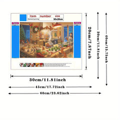 Christmas Diamond Painting Kit for Adults Festive Holiday Craft Set