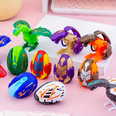 Set of 6 Deformable Dinosaur Egg Toys for Kids - Fun Party Favors