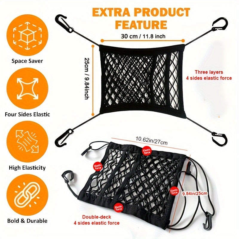 Car Mesh Storage Bag Helmet Storage Net Safety Mesh Barrier Christmas Gift