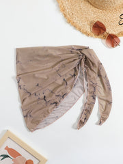 Sheer Cover Up Skirt Casual Beachwear Warp Dress Women's Swimwear