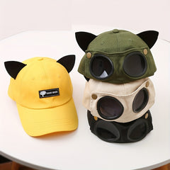 Vintage Dad Hat Men's Novelty Baseball Cap With Pilot Glasses