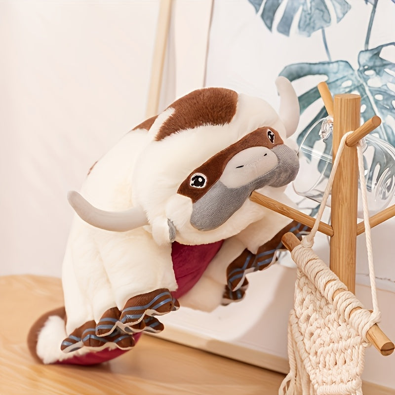 Flying Ox Apai Plush Toy Soft Stuffed Animal Cartoon Figure for Home Decor