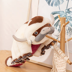 Flying Ox Apai Plush Toy Soft Stuffed Animal Cartoon Figure for Home Decor