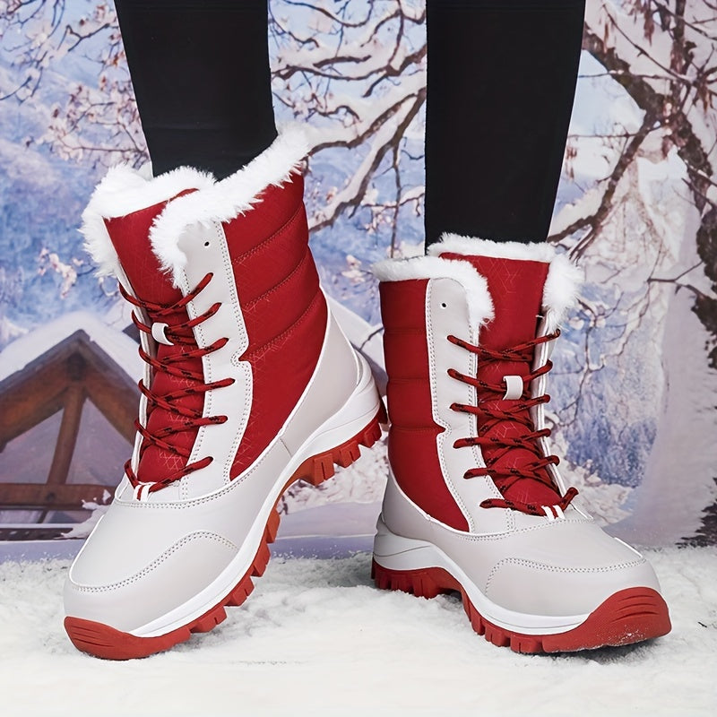Women's Snow Boots Anti Slip Winter High Top Hiking Boots