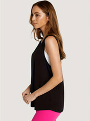 Mesh Back Sports Tank Top, Sleeveless Fitness Top