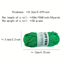 Luminous Knitting Glowing Crochet Yarn 50g 50m