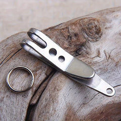 Pocket Clip Belt Clip for Outdoor Camping Hiking Carabiner Keychain
