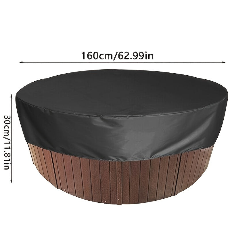 Round Hot Tub Spa Cover Waterproof UV Protection Windproof