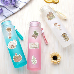 60pcs Vintage Waterproof Stickers for Water Bottle Laptop Scrapbook Journaling