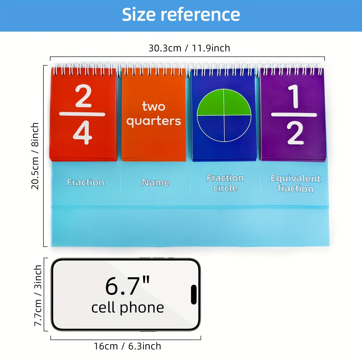 Math Fraction Flip Calendar Double Sided Charts Elementary Activities