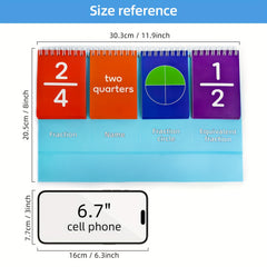 Math Fraction Flip Calendar Double Sided Charts Elementary Activities