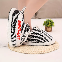 Men's Plush Letter Print House Shoes