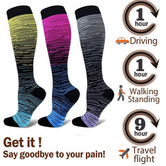 Knee High Compression Socks 20-25mmHg Leg Support Men All Seasons