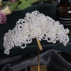 Pearl Crown Princess Wedding Bridal Tiara Headwear