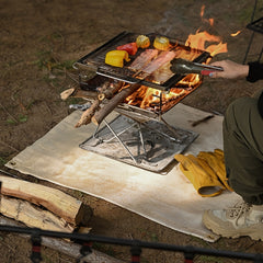 High Temp Resistant Fireproof Mat Fiberglass Blanket for Camping BBQ