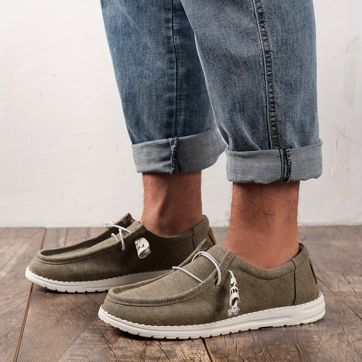 Men's Lightweight Loafer Shoes with Shoelaces