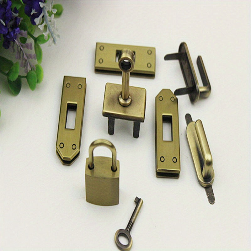 7 Pcs 45mm Metal Bag Lock Swivel Clasp Lock Buckle DIY Part
