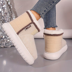 Women's Snow Boots Plus Velvet Warm Non-slip Thick Bottom Snow Boots