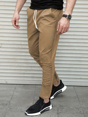 Men's Drawstring Jogger Pants Hip Pop Loose Casual Work Pants