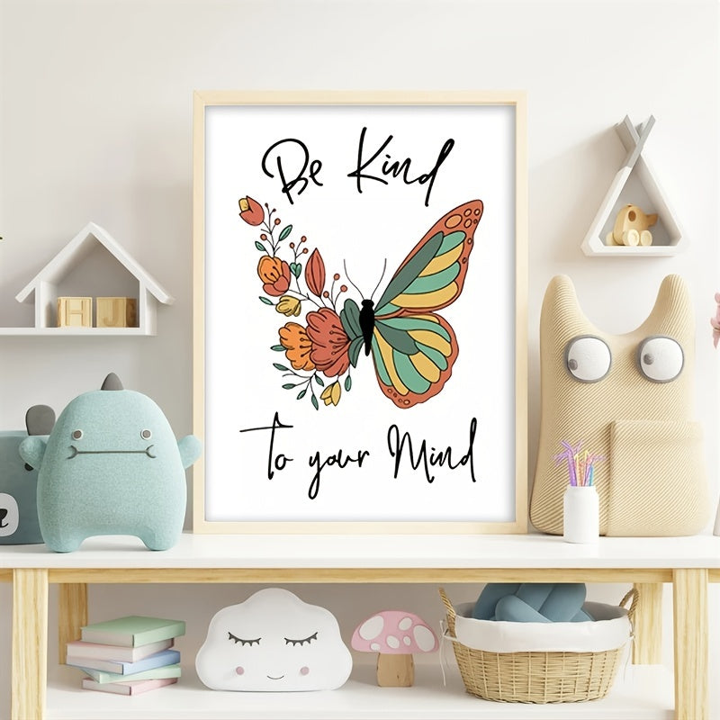 Be Kind To Your Mind Poster - Mental Health Awareness