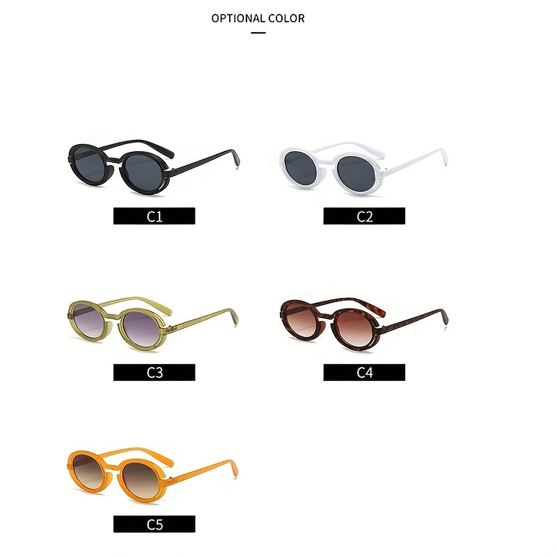 Men's Steampunk Sunglasses UV Protection Retro Round Frame Sunglasses PC Lenses
