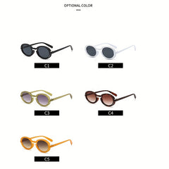 Men's Steampunk Sunglasses UV Protection Retro Round Frame Sunglasses PC Lenses