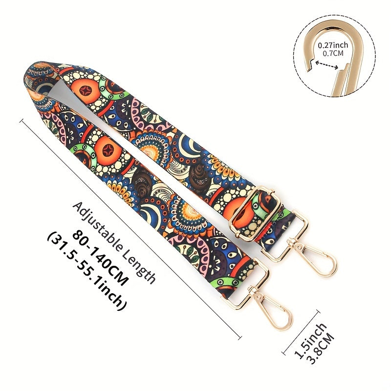 Vintage Ethnic Pattern Adjustable Bag Strap