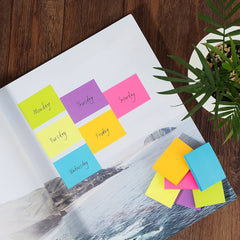 Sticky Notes 3x5 Bright Colors Self Stick Pads 16 Pack 75 Sheets Pad
