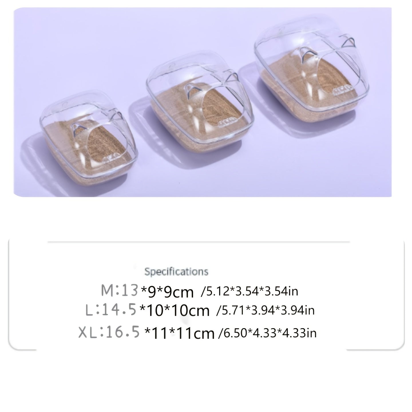 Transparent Small Pets Bathtub Hamster Bathroom Toilet Dual Use