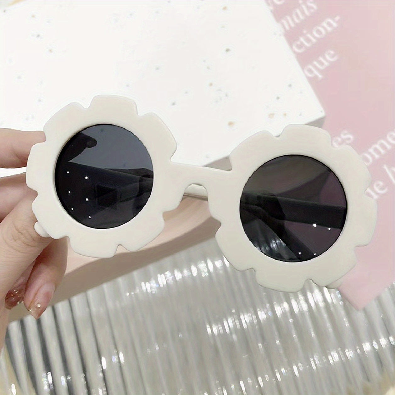 Girls Round Frame Sunglasses For Children
