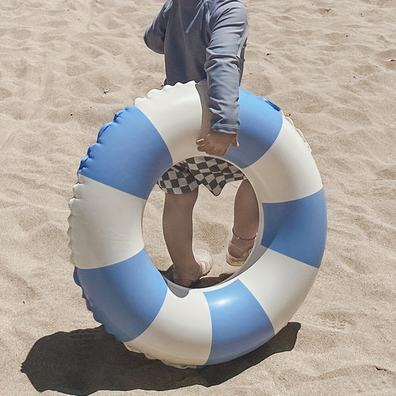 Vintage Striped Pattern Swimming Ring PVC Material Floating Ring