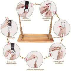 Tree Swing Straps Hanging Seat Safety Belt Outdoor Swing Hangers