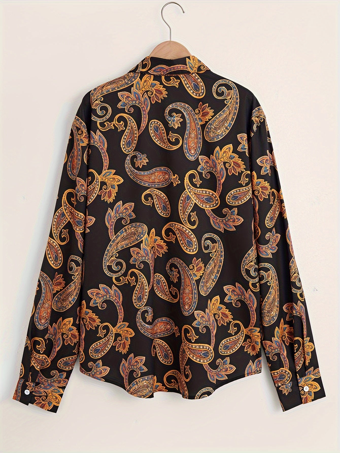Paisley Men's Long Sleeve Shirt Autumn Clothing
