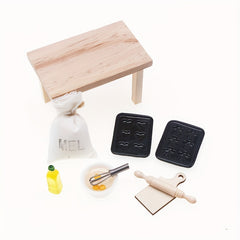Dollhouse Kitchen Baking Props Model for DIY Scene Decoration