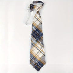 Adjustable Stripe Ties For Boys British Style Lattice Ties For School