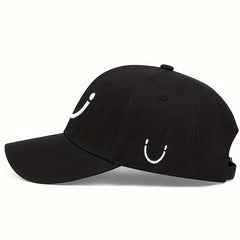 Men's Smile Face Baseball Cap Adjustable Sun Hat