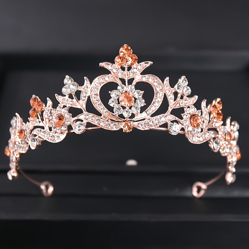 Rhinestone Queen Tiara for Women Princess Crown Birthday Tiara Headbands