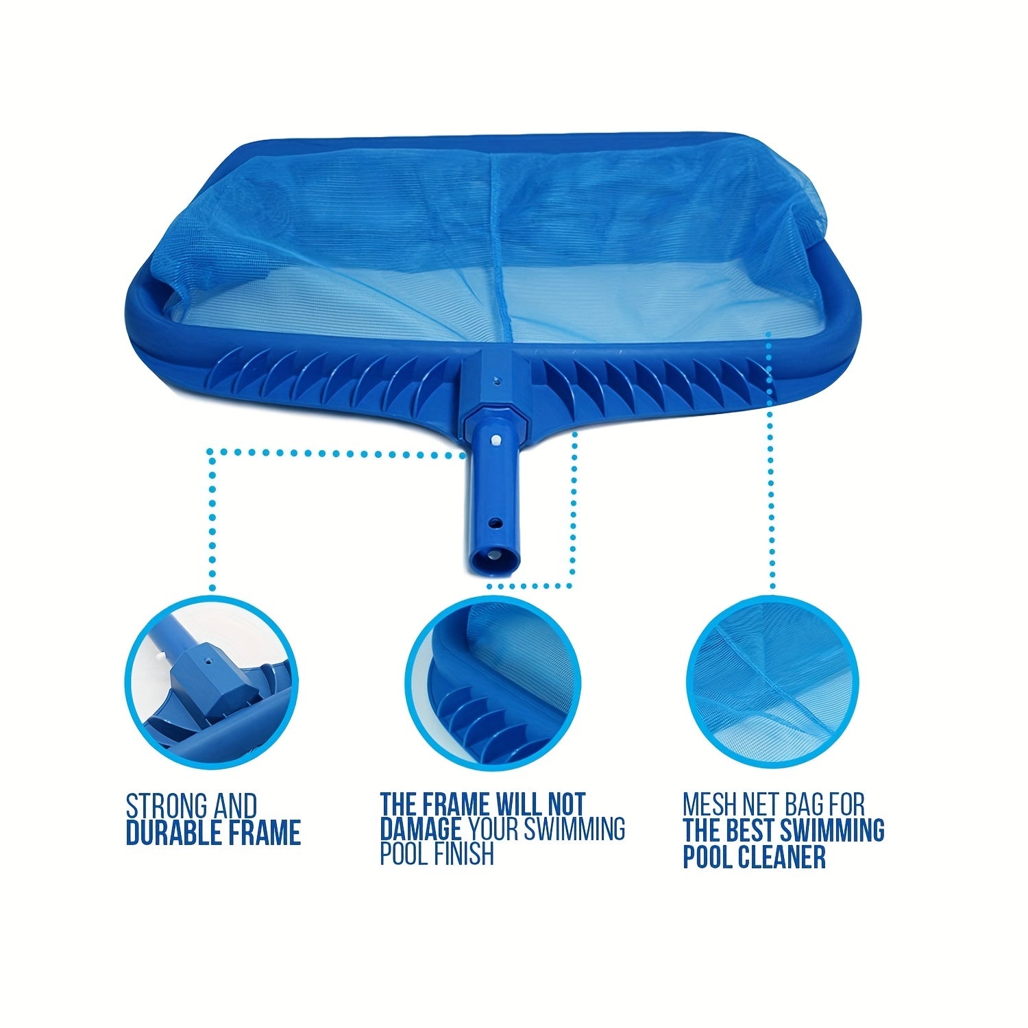 Pool Leaf Rake Fine Mesh Net - Professional Pool Cleaner