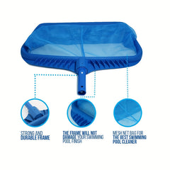 Pool Leaf Rake Fine Mesh Net - Professional Pool Cleaner