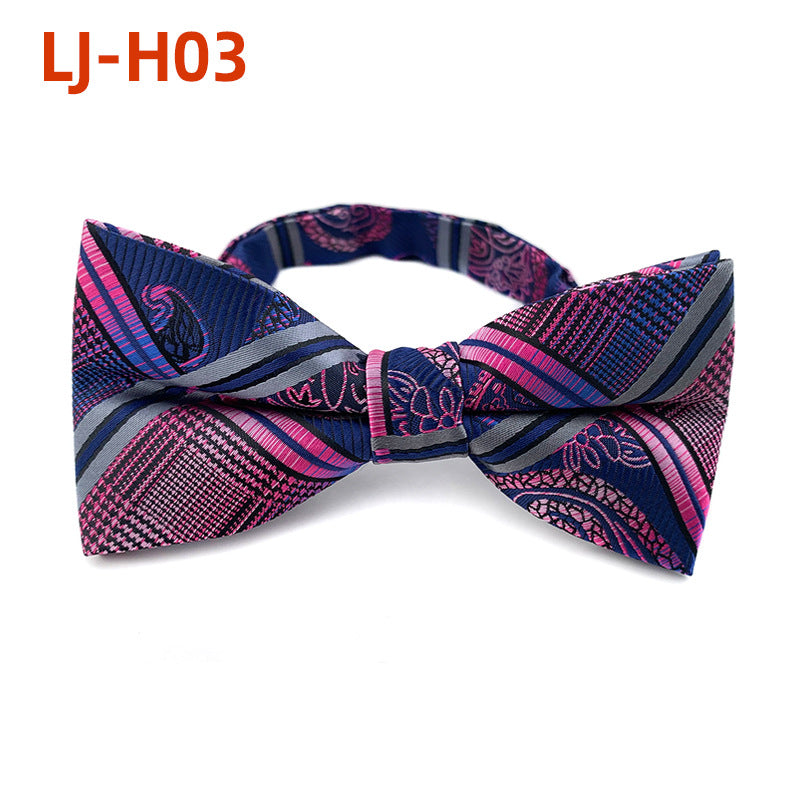 Men's Floral Bow Tie for Wedding Groomsmen
